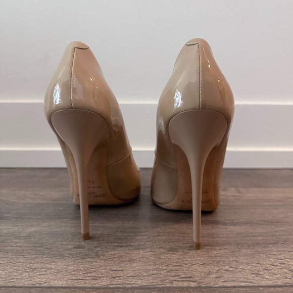 Jimmy Choo Nude Anouk Patent Leather Pump - Picture 2 of 7